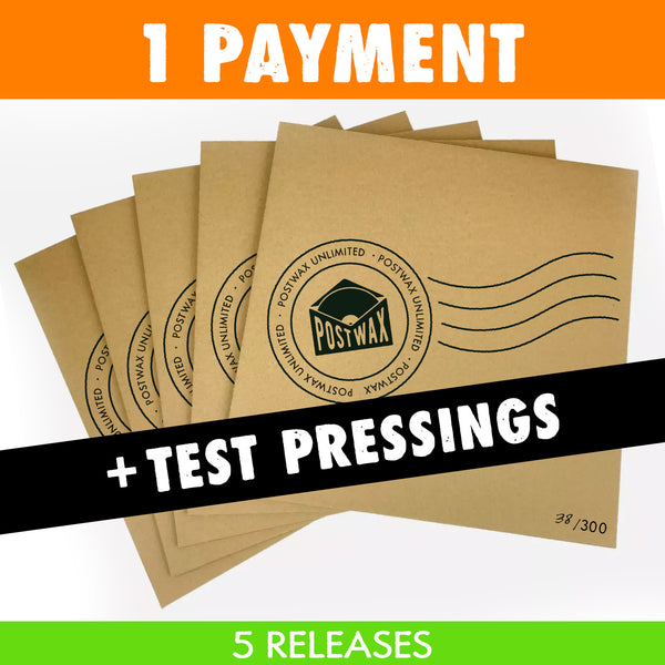 PostWax Unlimited 5 Release Subscription + Test Pressings